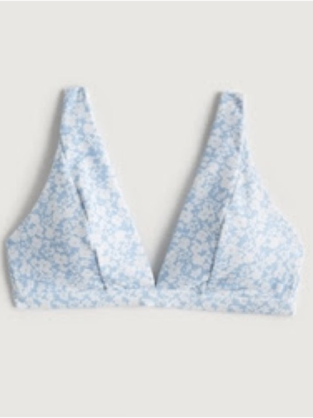 Light Blue Floral Triangle bikini SET - Women Intimates